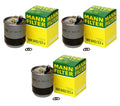 Set of 3 Fuel Filters WK84223X for MB W211 S211 W164 X164 W251 (2002–2015)