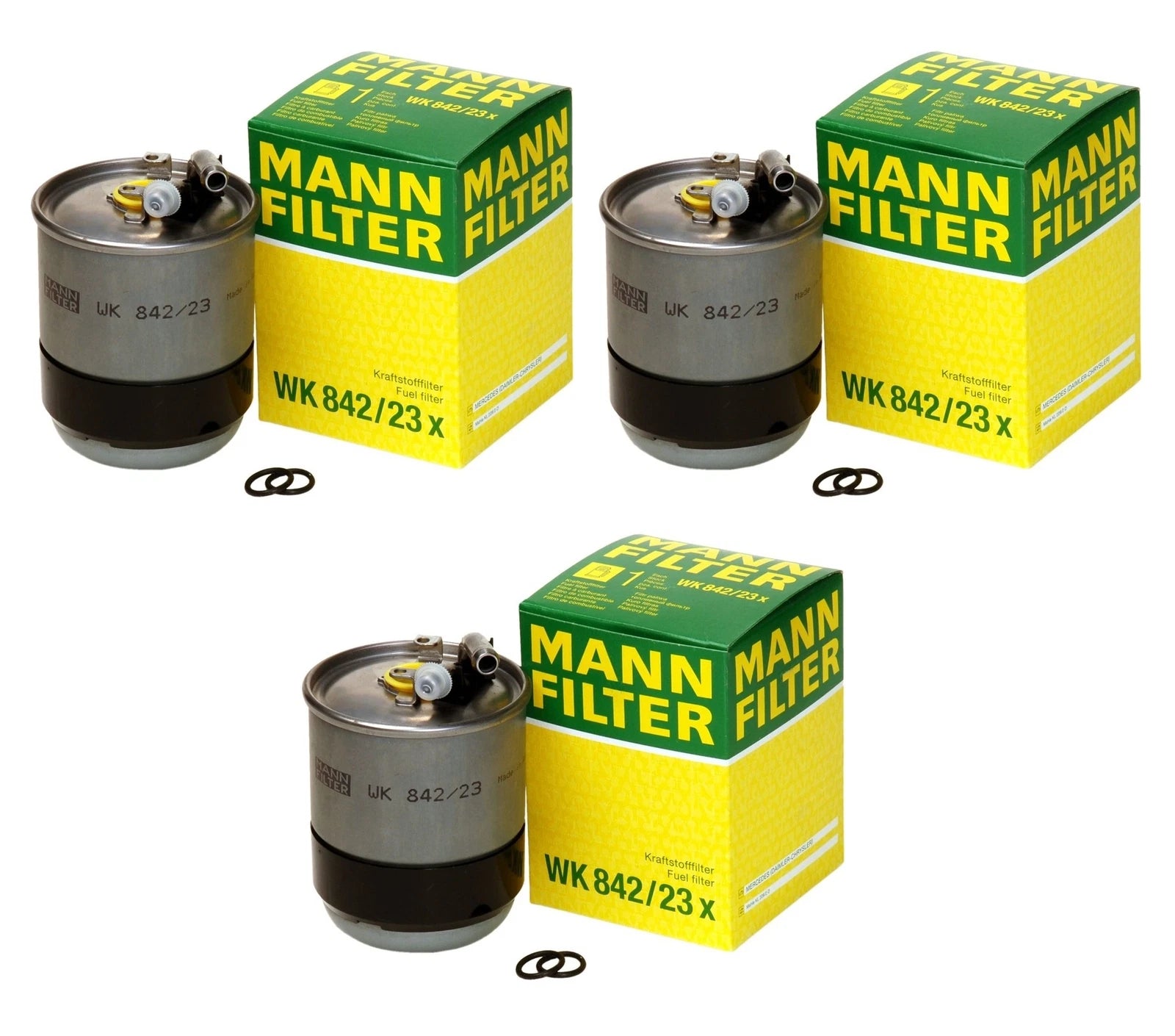 Set of 3 Fuel Filters WK84223X for MB W211 S211 W164 X164 W251 (2002–2015)