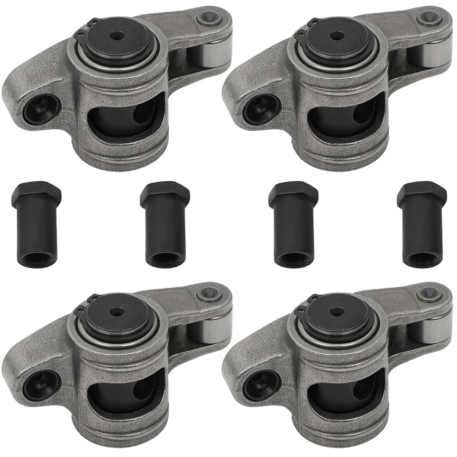 Set of 16 Stainless Steel Roller Rocker Arms for Small Block Chevy (SBC 305 350 400)