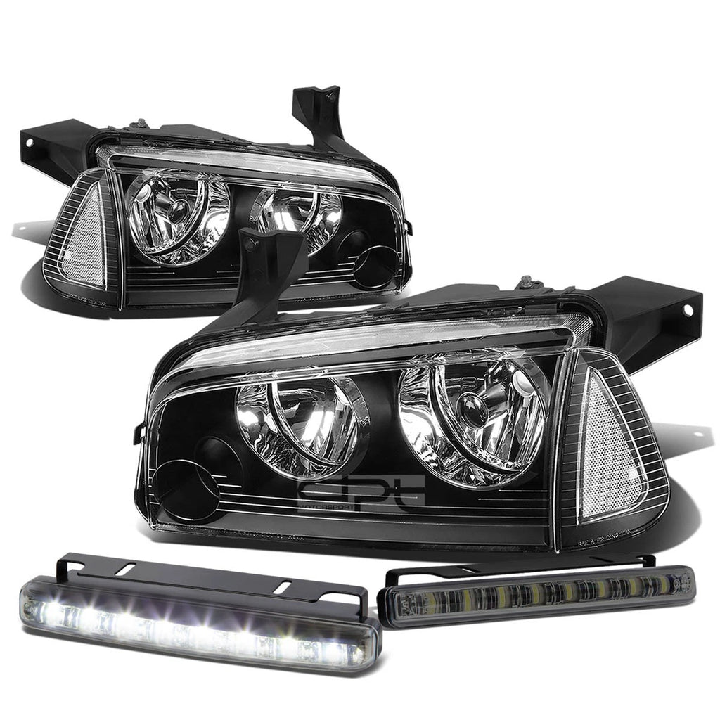 Headlight, Corner & LED Fog Light Set for Dodge Charger (2006–2010)