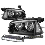 Headlight, Corner & LED Fog Light Set for Dodge Charger (2006–2010)