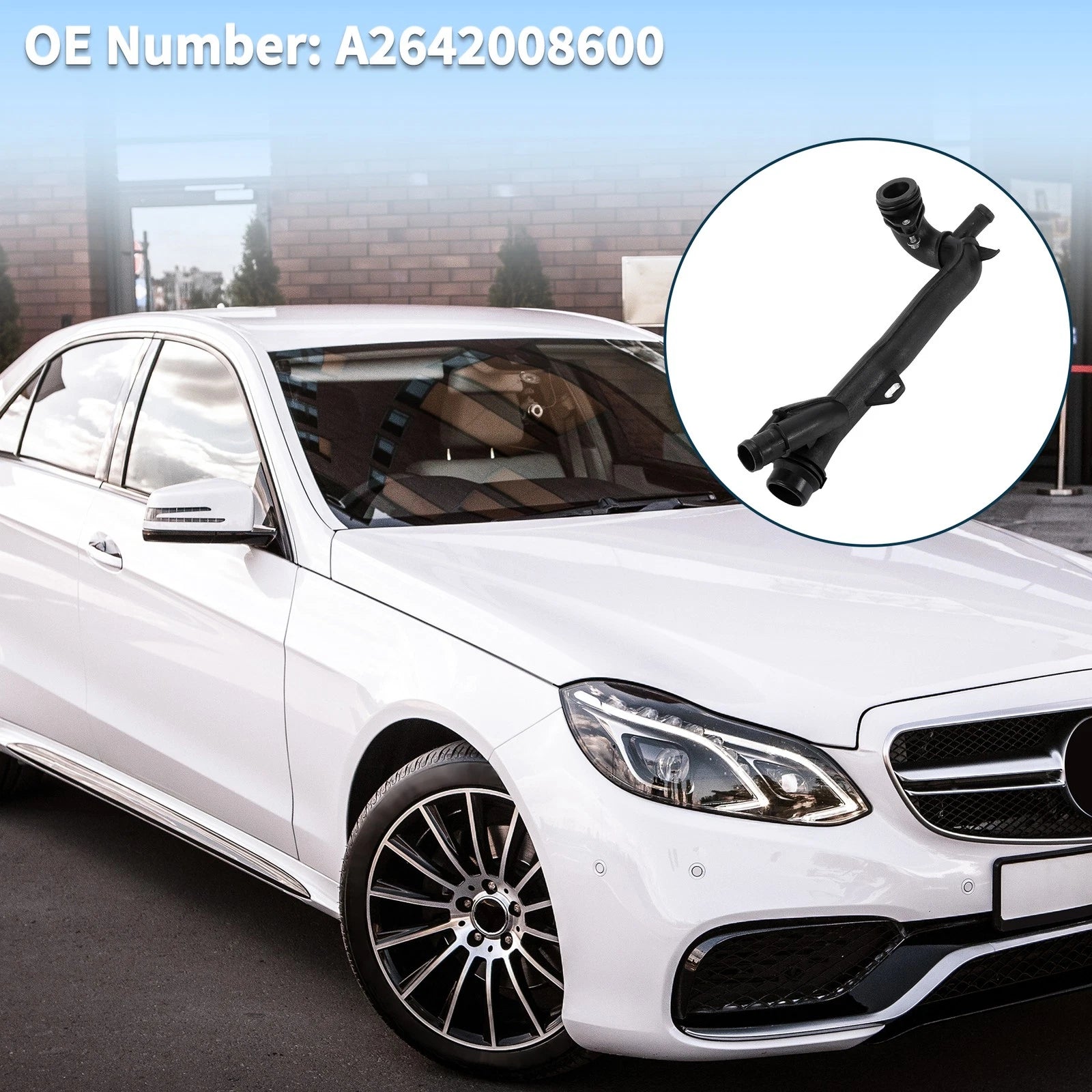 Thermostat Coolant Pipe Line for Mercedes-Benz C300 (2019–2022) No.A2642008600