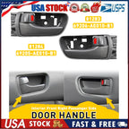 Set of 2 Interior Door Handles for Toyota Sienna  Gray