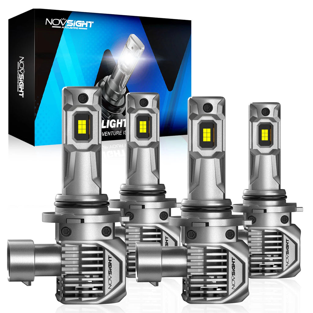 2X NOVSIGHT 9005 9006 LED Headlight Bulbs for High Low Beam (6500K)