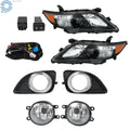 Set of 2 Fog Lights and Headlights Assembly for Toyota Camry (2010–2011)