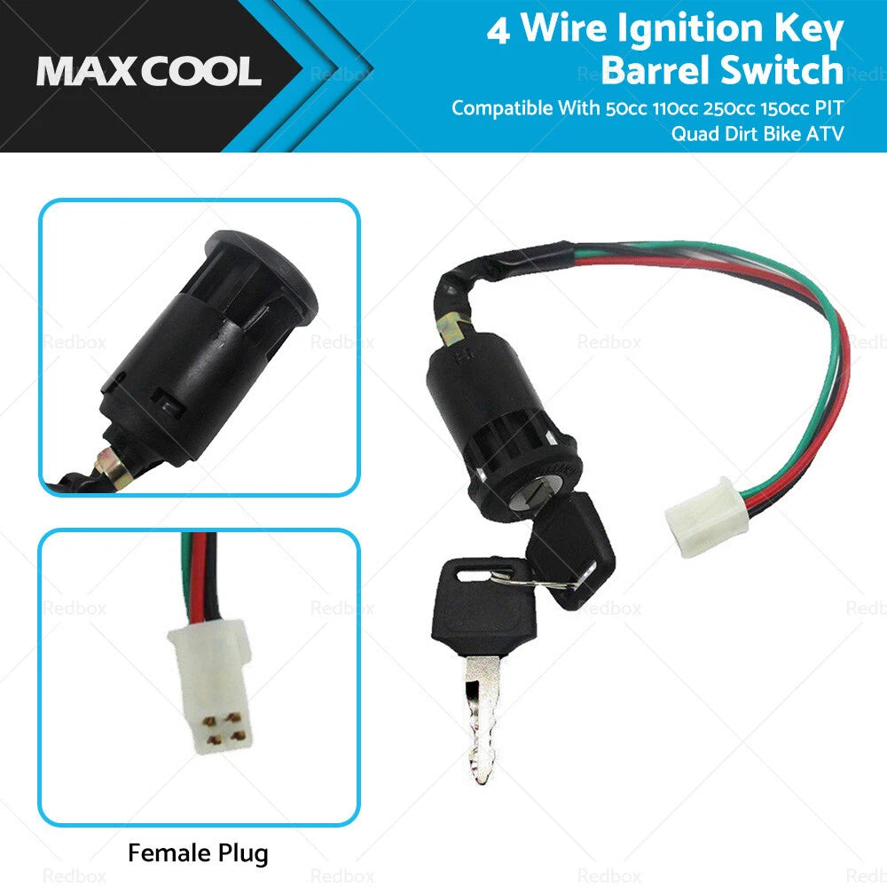 4 Wire Ignition Key Switch for ATV 50-250cc (50cc-250cc)