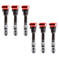 Set of 6 Ignition Coils for Audi A4 Quattro A6 Quattro 3.0L V6 (2002–2008)