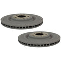 Set of 2 Motorcraft 350mm Rear Vented Disc Brake Rotors for Ford Lincoln