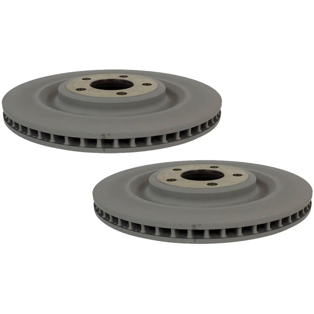 Set of 2 Motorcraft 350mm Rear Vented Disc Brake Rotors for Ford Lincoln