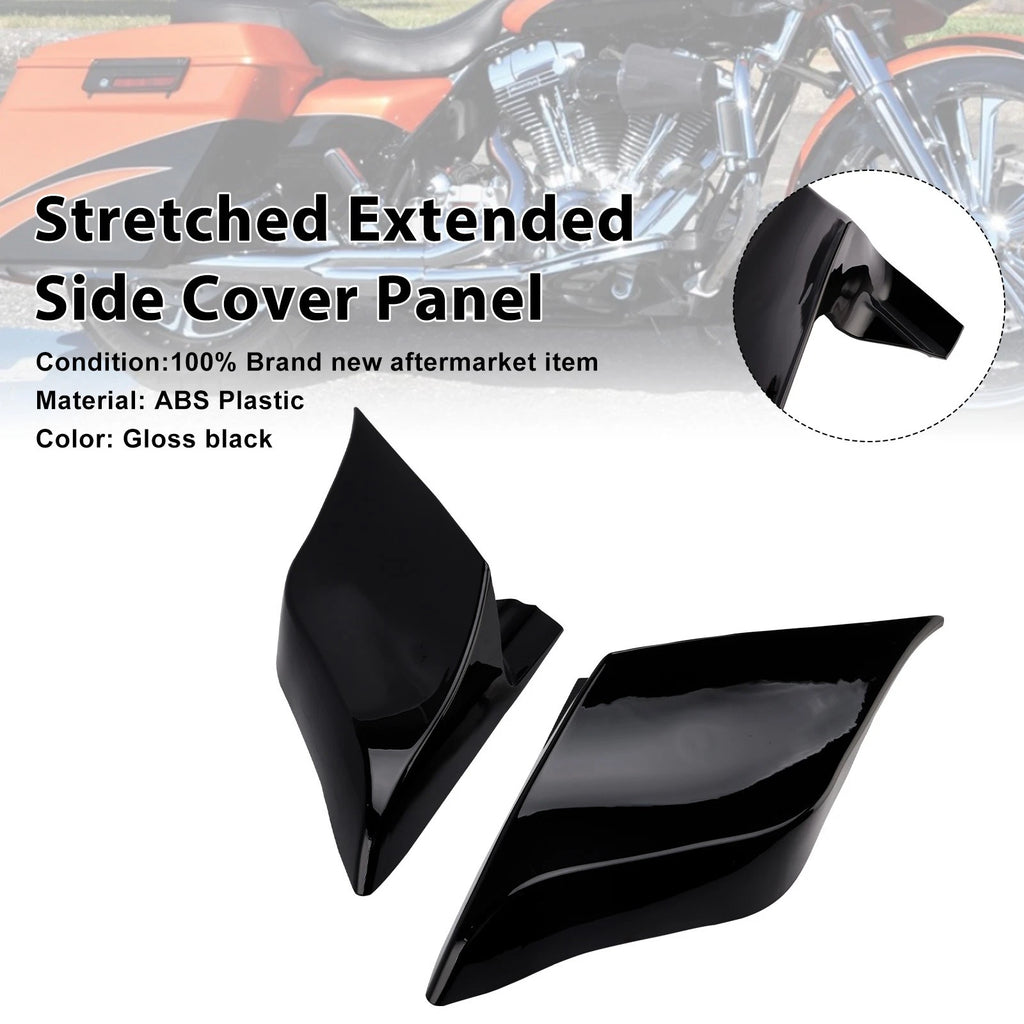 Stretched Extended Side Cover Panel for Harley Touring Electra Street Road Glide (2009–2013)