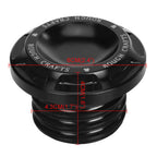 Fuel Gas Cap Oil Tank Cover for Harley Sportster 883 1200 (2004-2023)