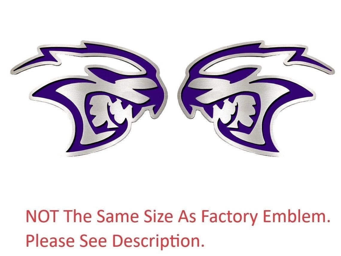 Fender Badge Emblems Replacement for 2015–2023 Dodge Challenger Hellcat