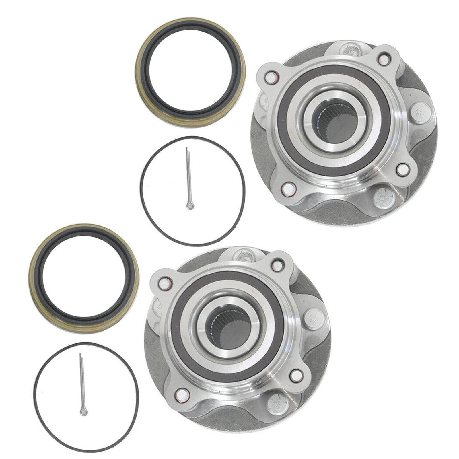 2X Front Wheel Hub Bearing Assembly 950002 for Toyota Sequoia Tundra (2008–2018) 4WD