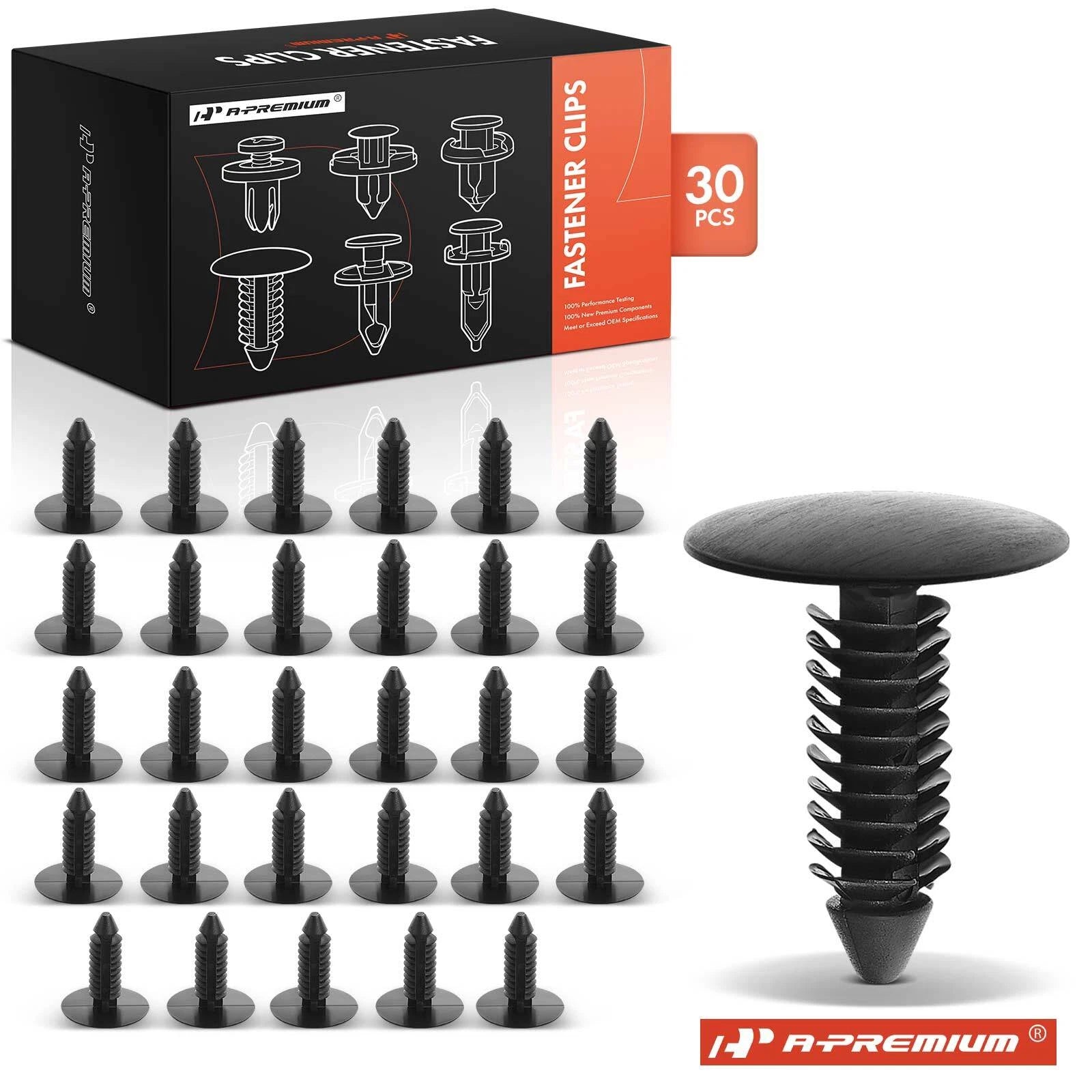 30Pcs Nylon Rear Bumper Cover Retainer Clips for Ford Lincoln 