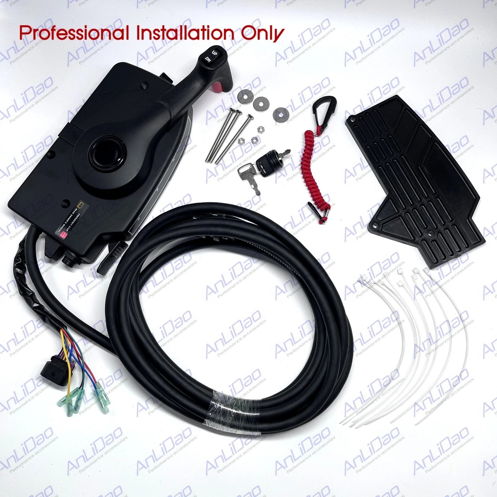 Remote Control 1 Pin with 14 Pins 20FT Harness for Quicksilver Mercury (N/A)
