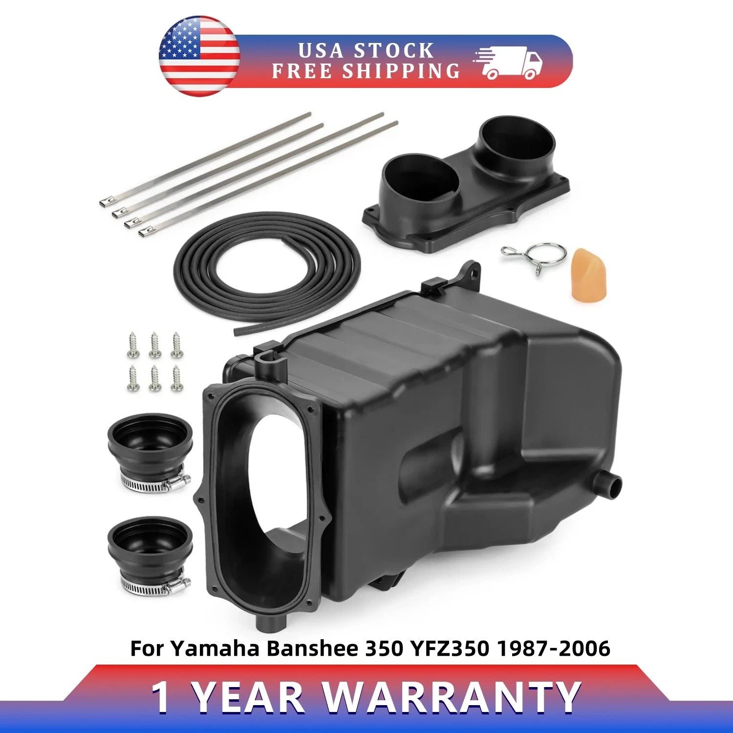 Air Box + Boots Lid Intake Duct for Yamaha Banshee 350 (1987–2006)