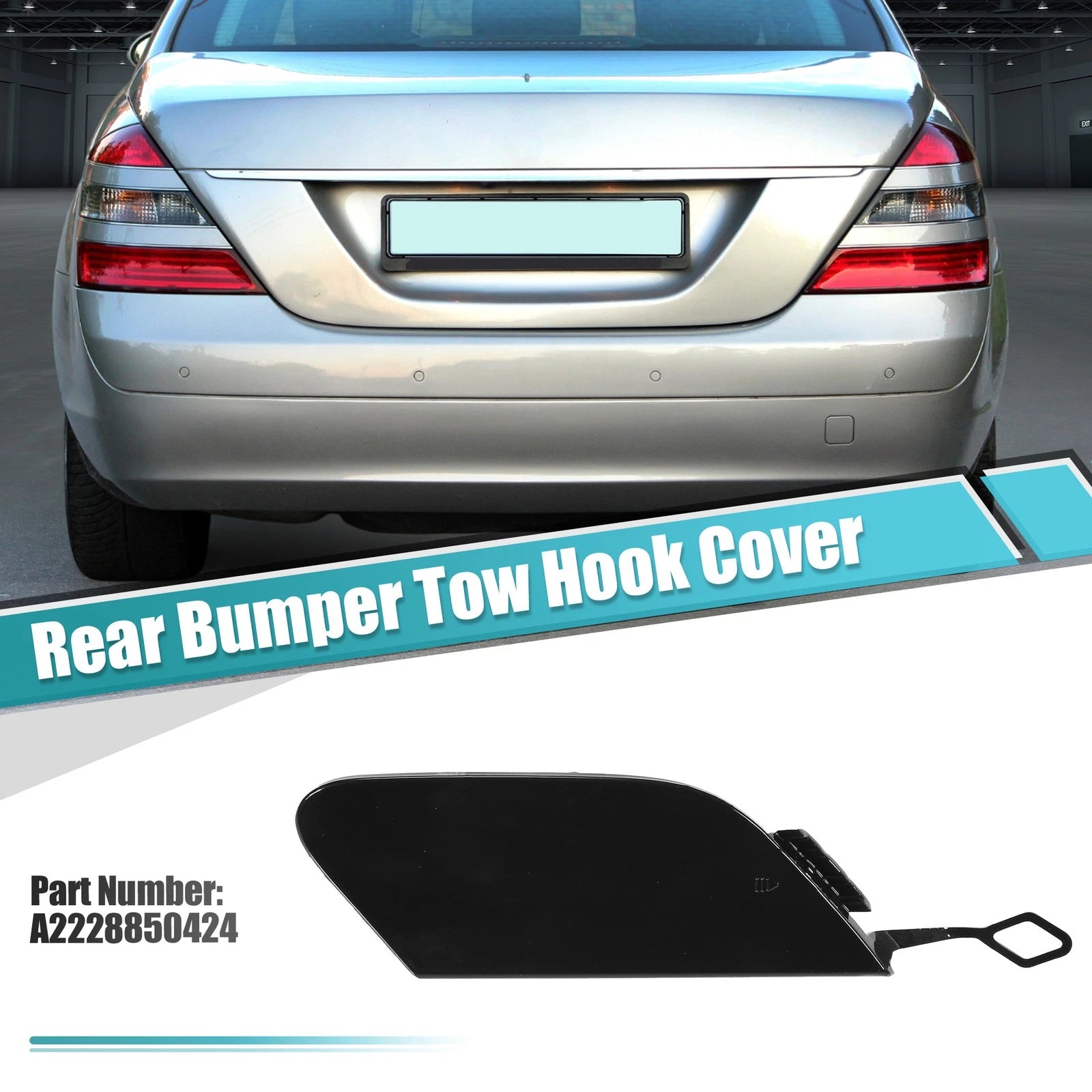 Rear Bumper Tow Hook Cover for Mercedes-Benz S 550 (2014–2017) No.A2228850424