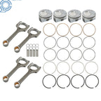 Set of 4 Piston & Rings for Kia Soul Forte Koup 2.0L (2014–2018)
