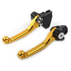 GOLD Pivot Dirt Clutch Brake Levers for Kawasaki KX450F (2006-2012)