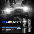 2X 9007 HB5 LED Headlight Bulbs for 100W 6500K 24000LM