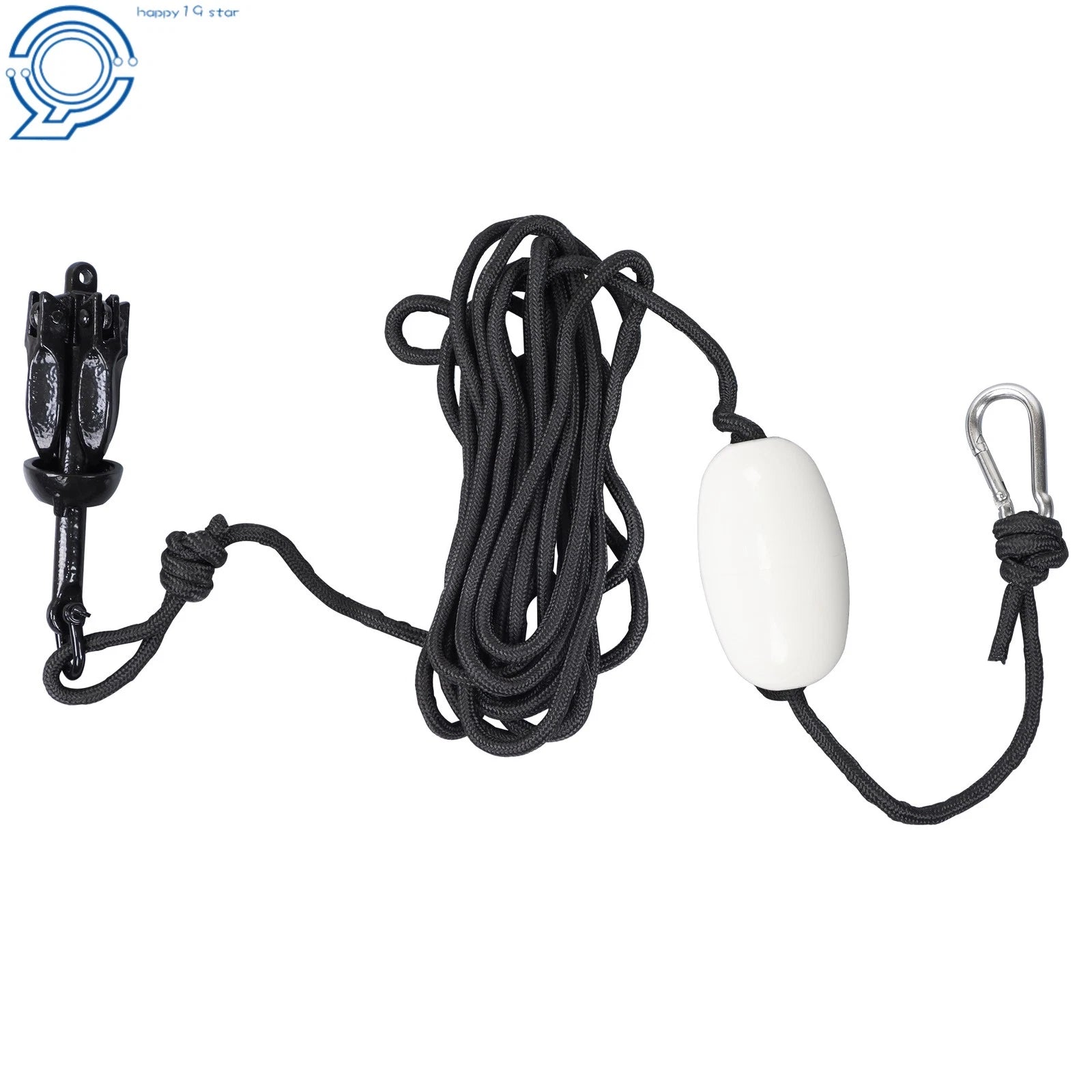 2X Folding Anchor Kit with 26.2ft Rope for PWC Canoe Jet Ski