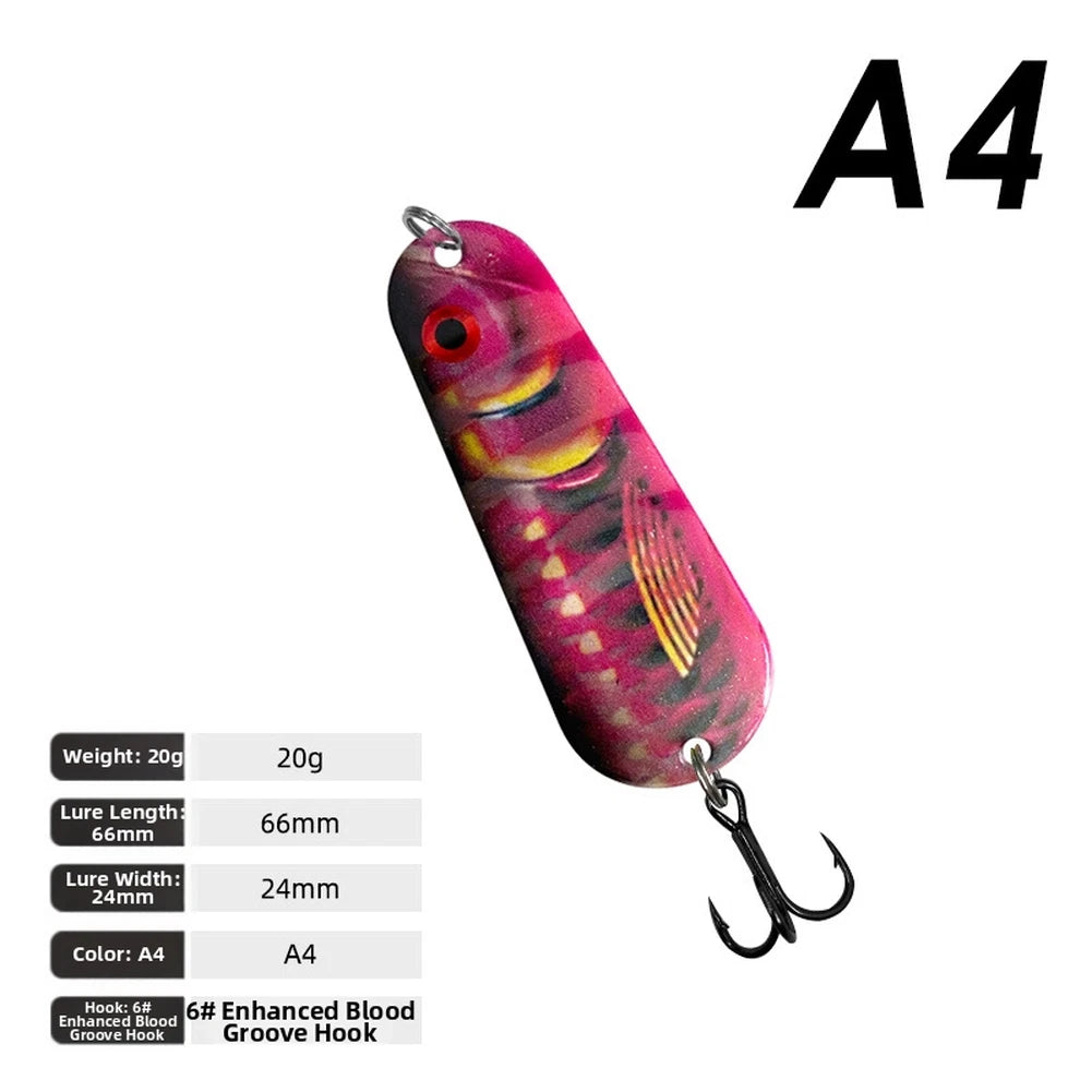 Fishing Lure Spoon 3D Printed Long Casting 66mm to 76mm