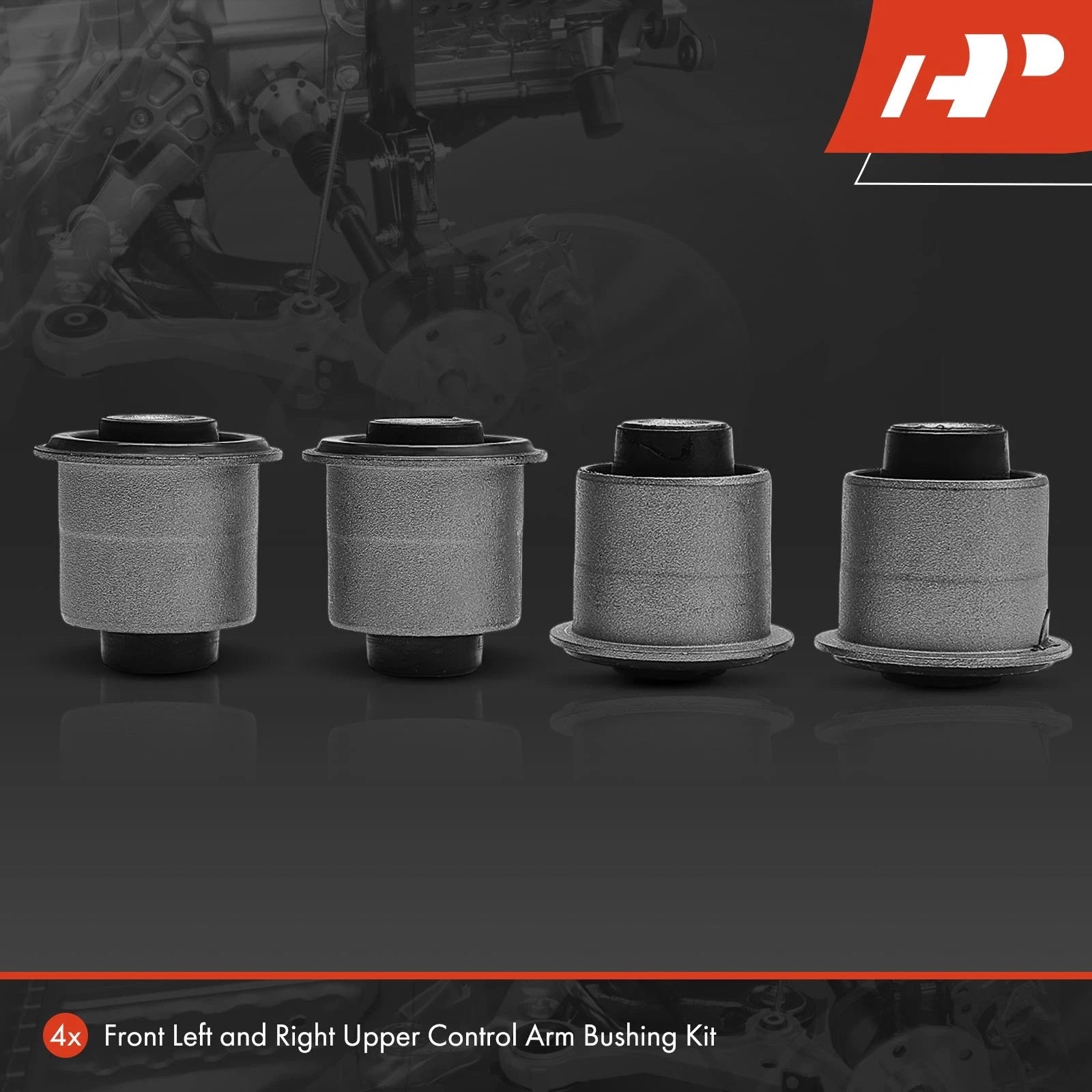 Set of 4 Front Upper Bushings for Nissan Frontier Pathfinder Titan (2005–2019)