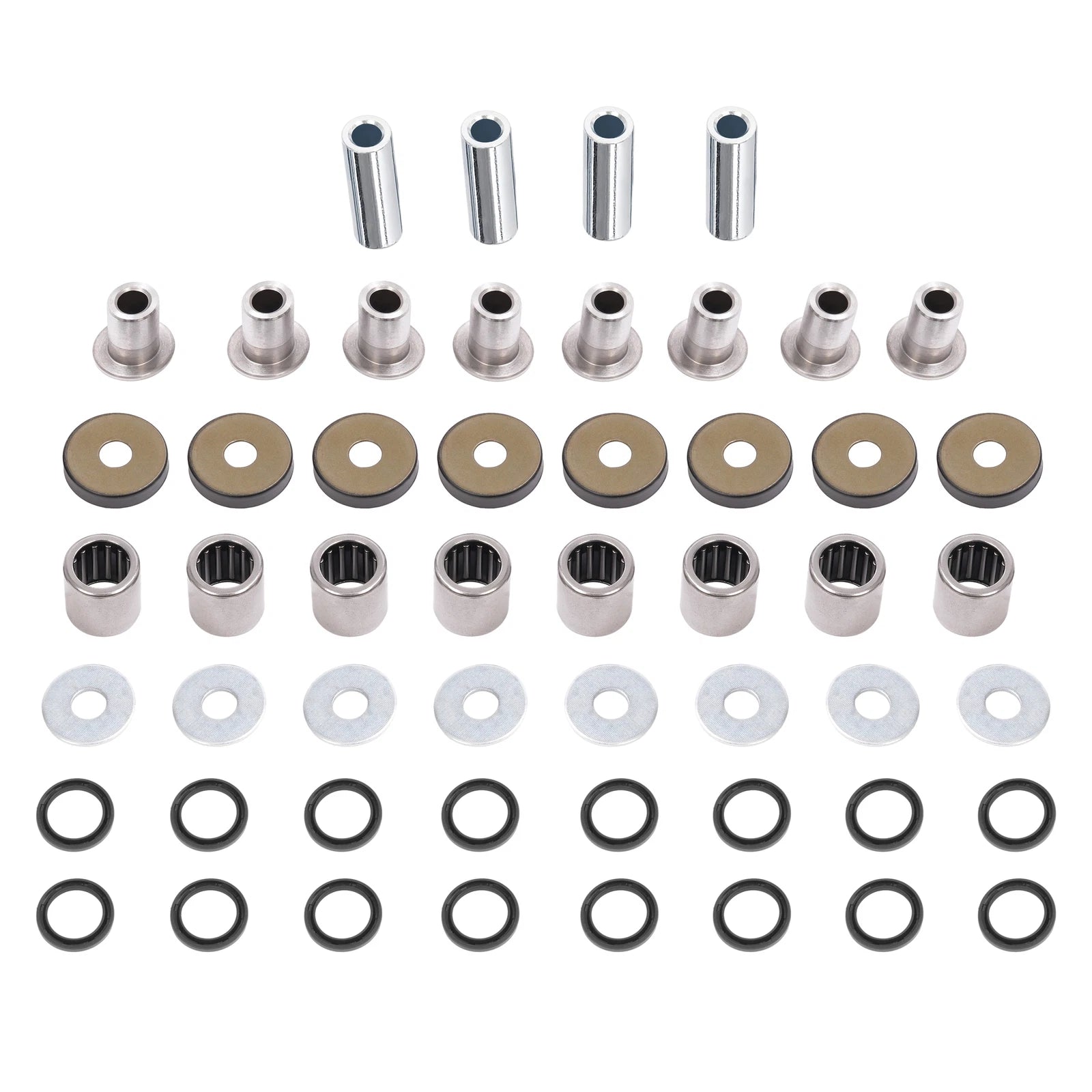 Set of 2 Front Upper Lower A Arm Bushing Seal Kit for Suzuki LTZ400 (2003–2014)