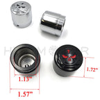 Skull Front Axle Nut Cover Cap 29mm for Harley Softail Dyna V-Rod Sportster