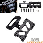 Digital Dash Gauge Relocation Mount & Top Clamp Cover for Harley Softail (18-22)