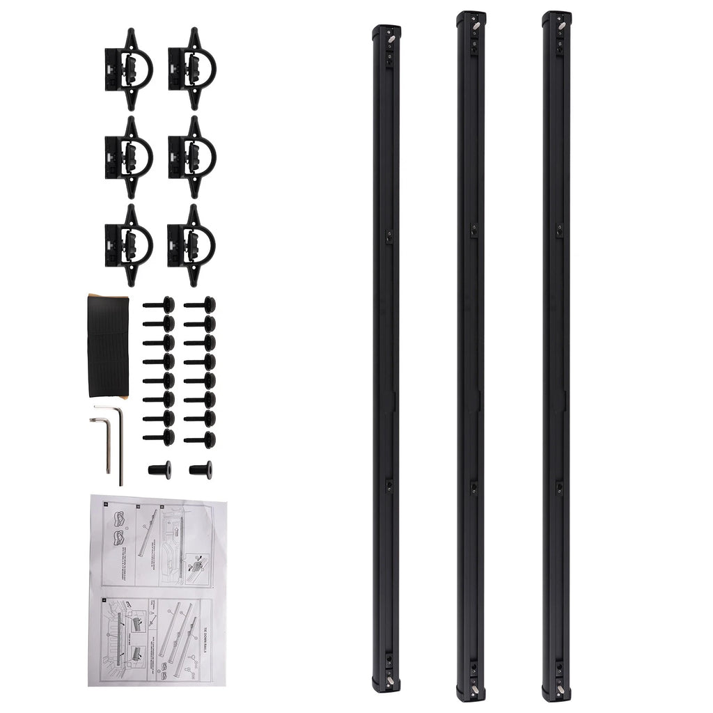 Bed Rail System Kit for Jeep Gladiator (2020–2023) 82215956, 110kg Load, Black