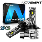 2X 9006 LED Headlight Bulbs for NOVSIGHT (6500K, 16000LM)