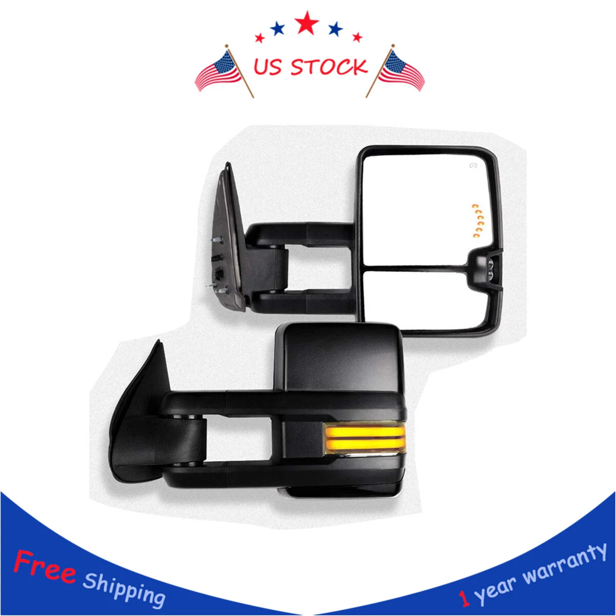 Towing Mirrors for Chevy Tahoe GMC Yukon (2003–2006)