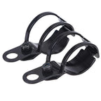 Fork Ear Clamp Turn Signal Light Mount Bracket for Harley Chopper Black