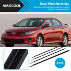 Set of 4 Window Glass Seals for Toyota Corolla Sedan (2009–2012)