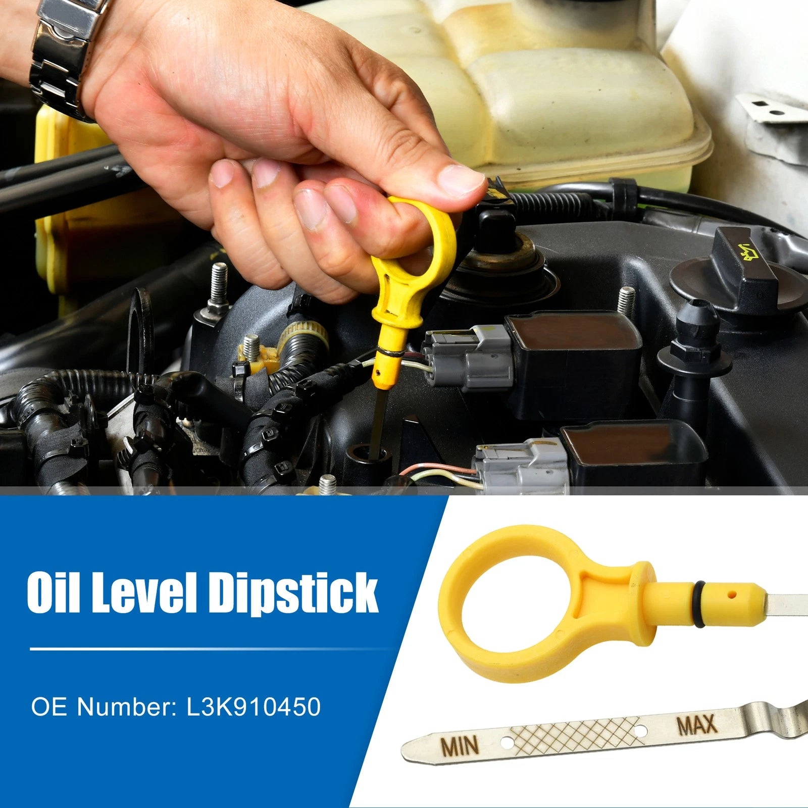 Engine Oil Level Indicator Dipstick for Mazda 3 (2007–2013) No.L3K910450