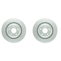 Set of 2 Bosch QuietCast Rear Disc Brake Rotors for Audi A6 Quattro (2005–2011)
