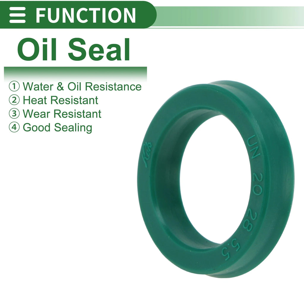 Set of 5 Oil Seal Rotary Shaft Seal 20x28x5.5mm High Pressure Green