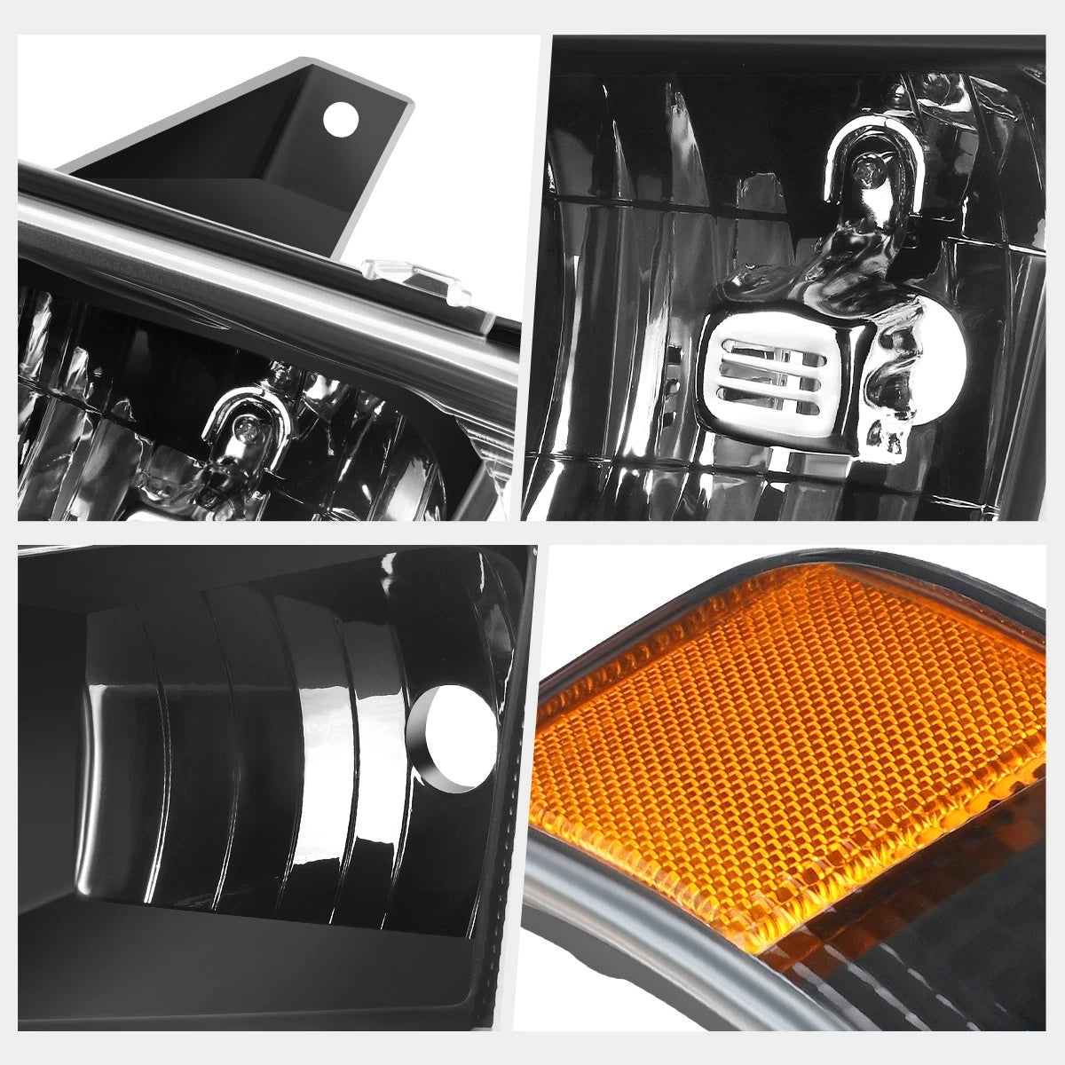 E-Shape Switchback LED DRL Headlights for Express/Savana 1500 2500 3500 (2003–2024)