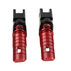 Front Footrests Foot Pegs for Aprilia RSV4 Factory (2009–2023), Tuono 660 (2021–2023) Red