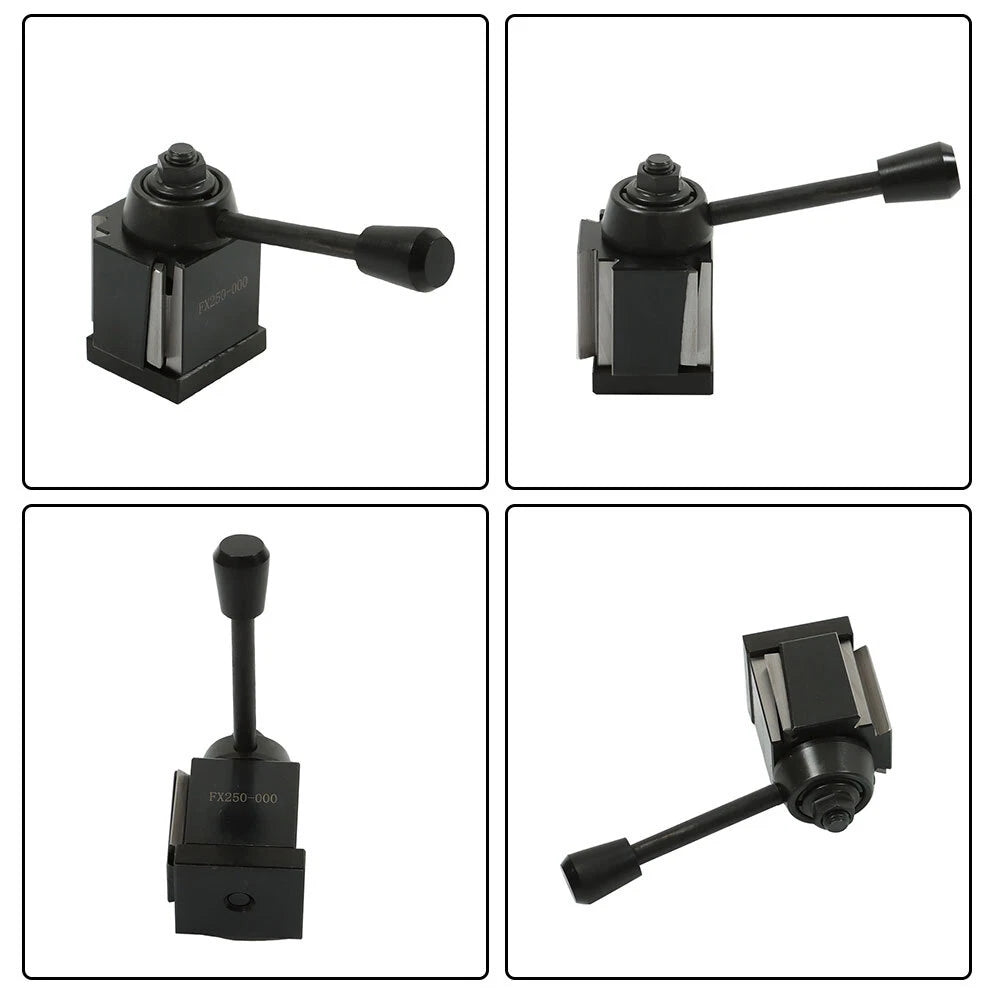 Set of 3 Wedge Type Quick Change Tool Post Holders for Lathe Up to 8"
