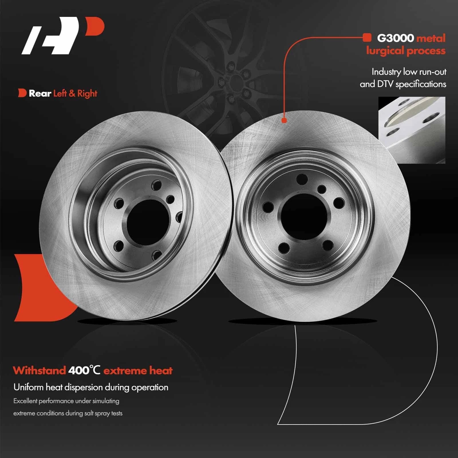 Rear Side Disc Brake Rotor for BMW X3 (2004-2011)