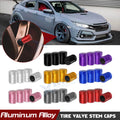 Anodized Aluminum Tire Valve Stem Caps Dust Cover for Universal Fit (4-Pack)
