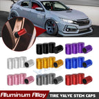 Anodized Aluminum Tire Valve Stem Caps Dust Cover for Universal Fit (4-Pack)