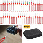 41 Pcs Wire Pin Ejector Connector Puller Tool for Car Terminal Removal