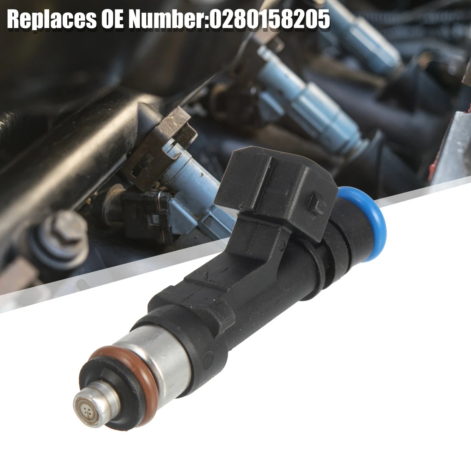 Set of 4 Fuel Injector Nozzles for Chevy Cruze Sonic Trax Encore (2011–2019) 0280158205