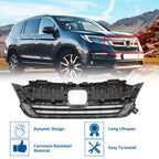 Front Bumper Grille for Honda Pilot (2019–2020) - Black, Set of 1
