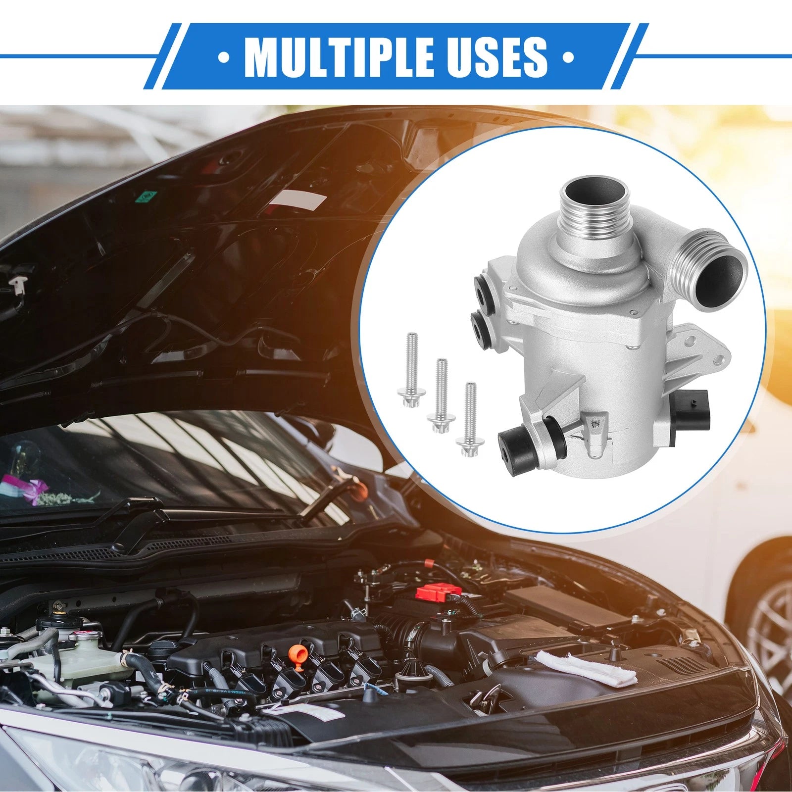 Electric Engine Water Pump for BMW X3 1 3 5 Series (2003–2019)
