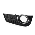 Left Front Bumper Fog Light Grille Cover w/ Chrome Ring for Audi A5 (2008-2011)