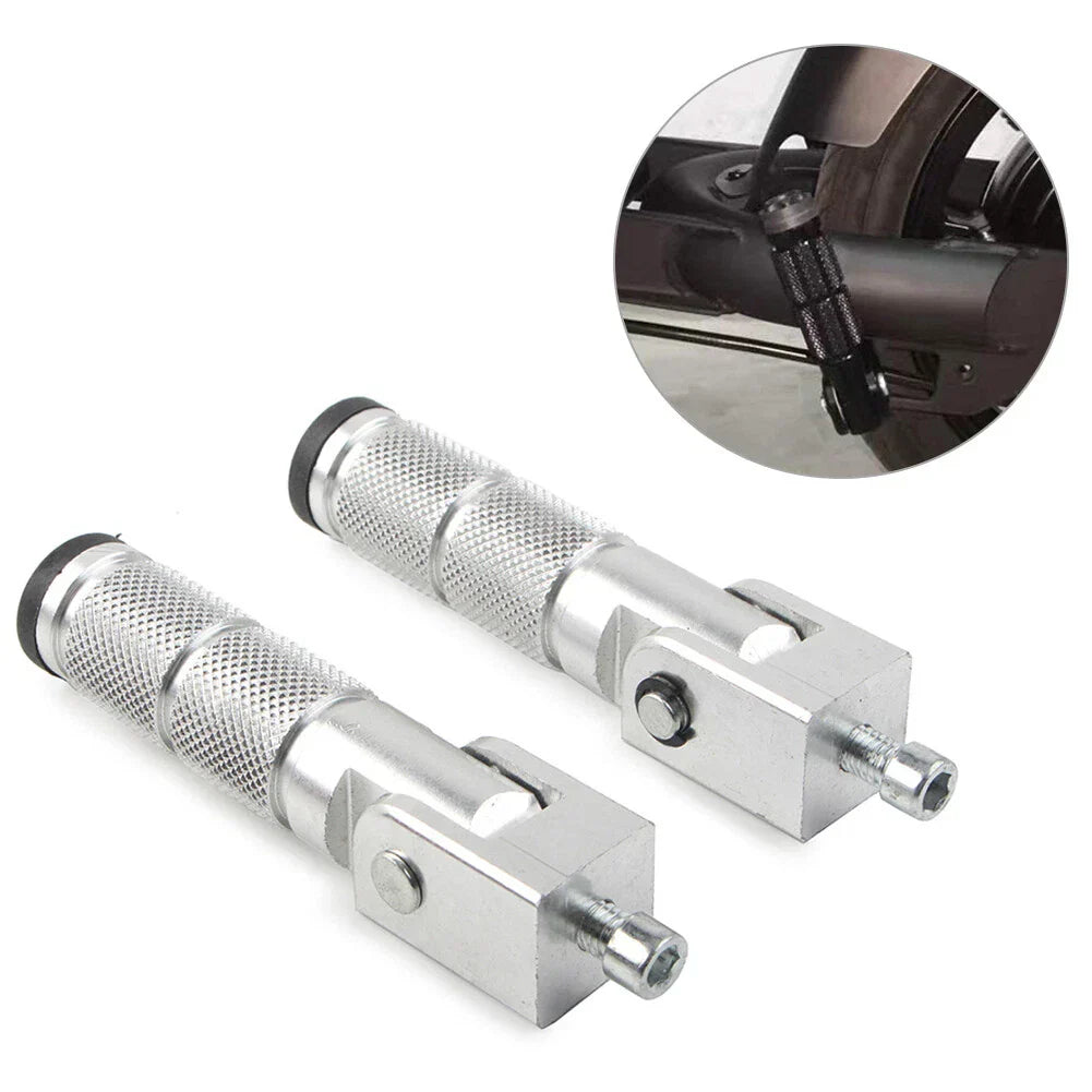 New 8mm Motorcycle Universal Folding Passenger Footpegs for Bicycle